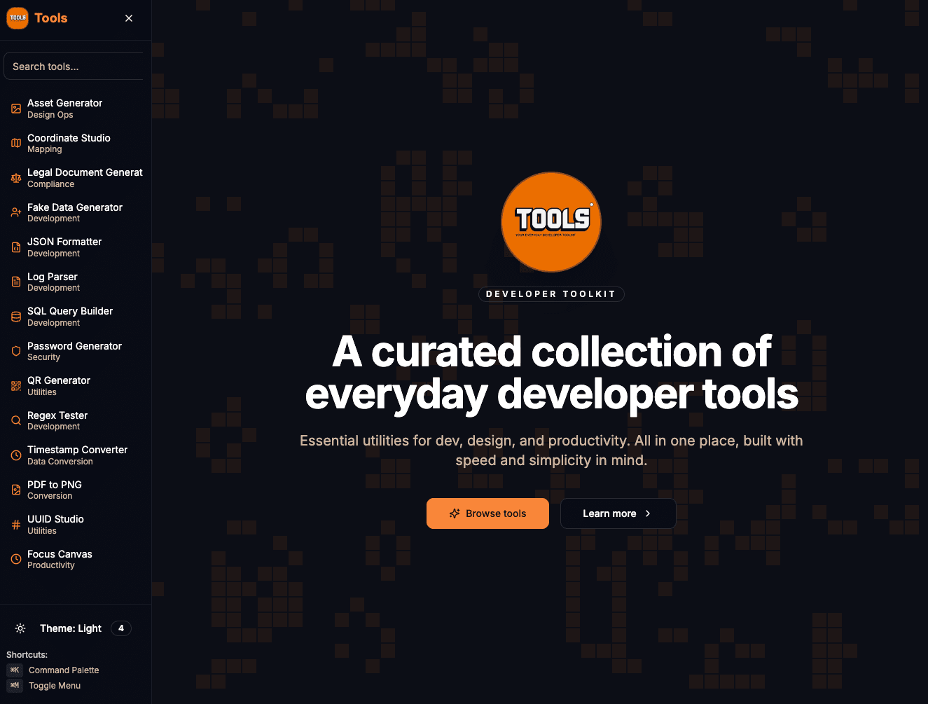 Tools screenshot